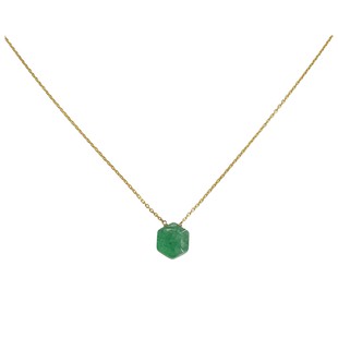 Adventurine Hex Necklace