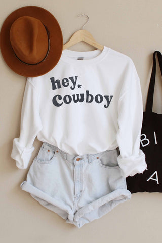 Hey Cowboy Graphic Sweatshirt