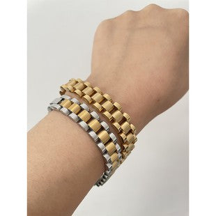 18k gold plated stainless steel bracelet