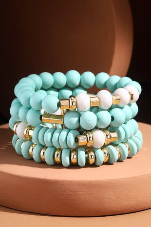 Multi Layered Bead Bracelet