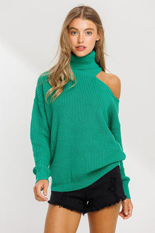 Open Shoulder Sweater